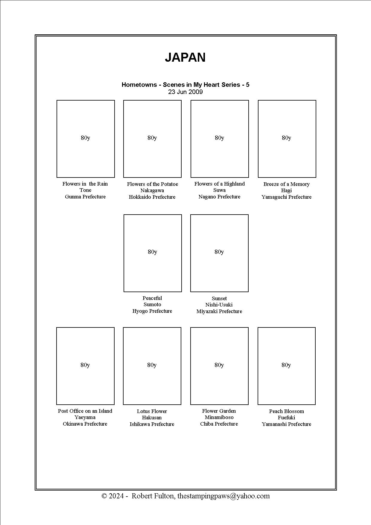 Japan Stamp Album