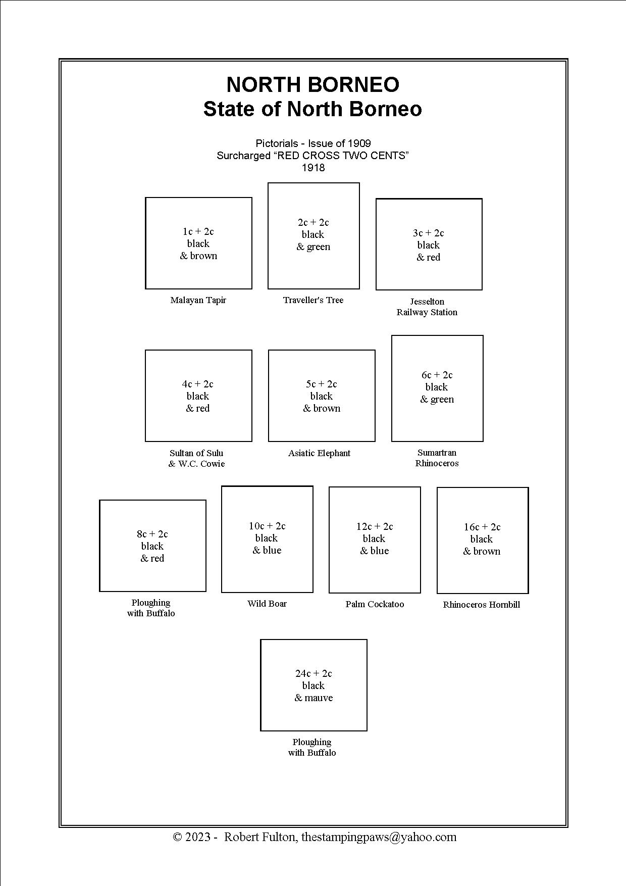 North Borneo Stamp Album
