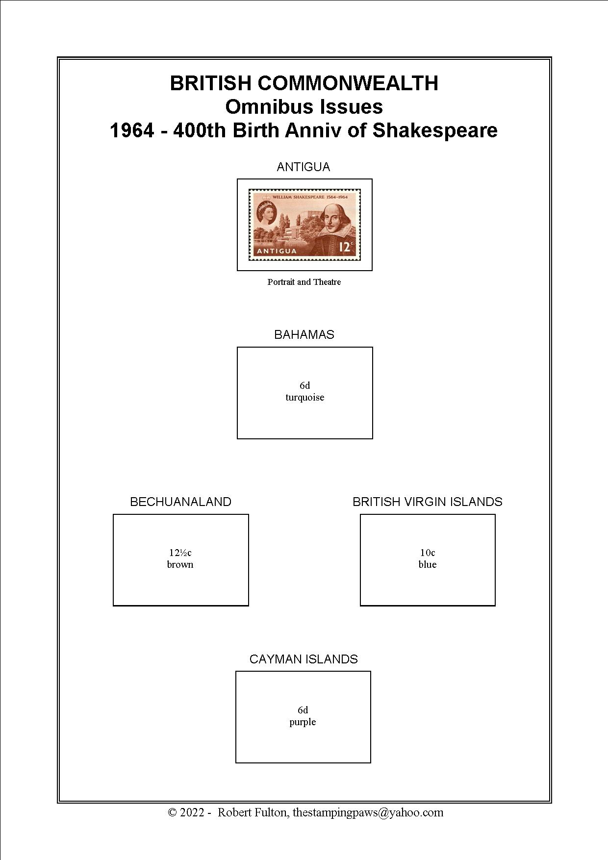 British Commonwealth Omnibus Issue Stamp Album