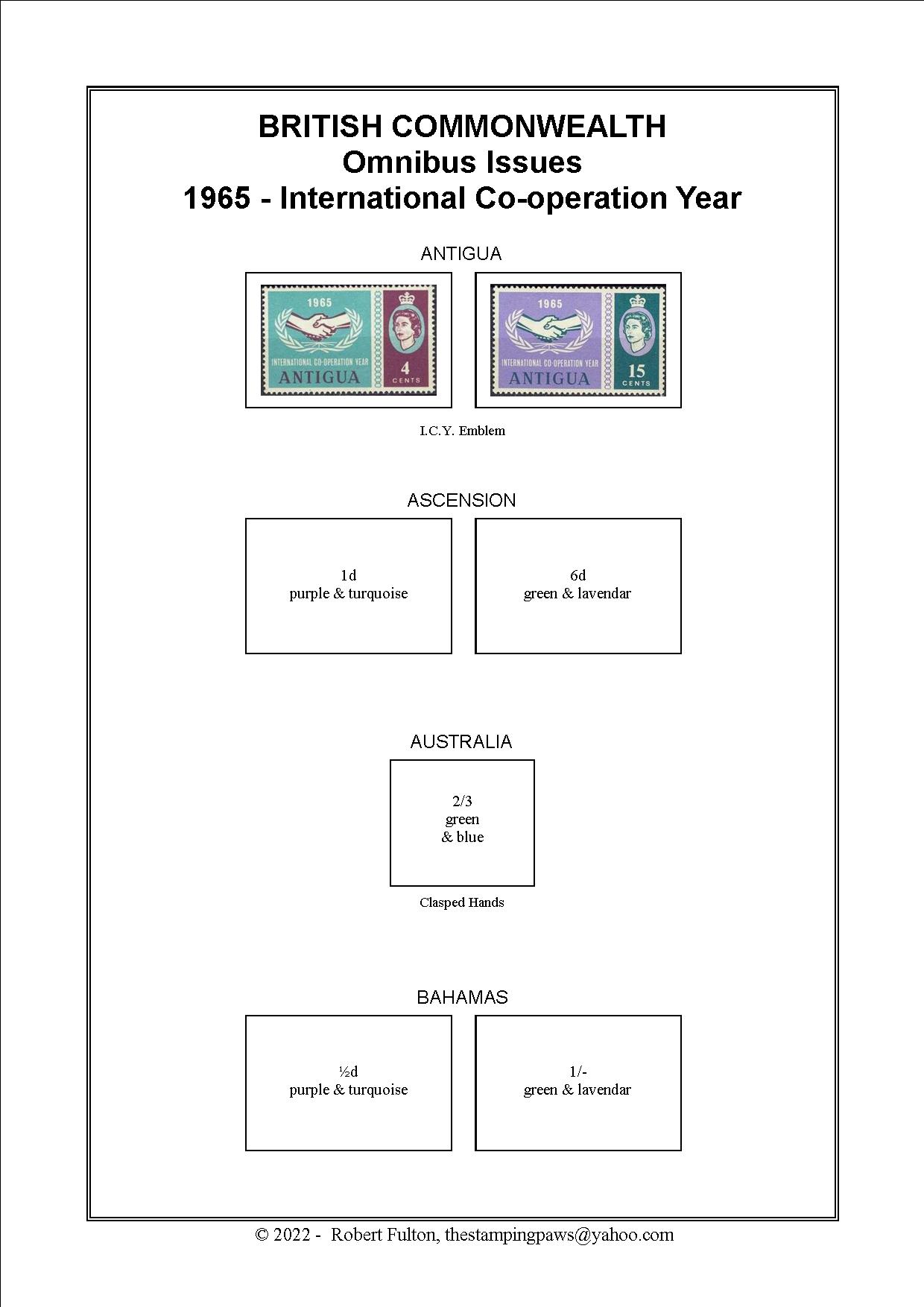 British Commonwealth Omnibus Issue Stamp Album