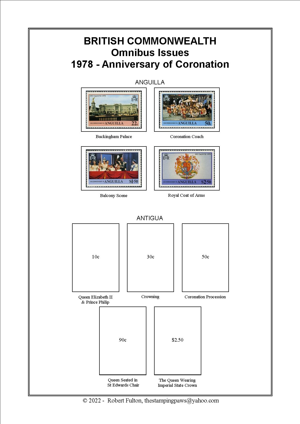 British Commonwealth Omnibus Issue Stamp Album
