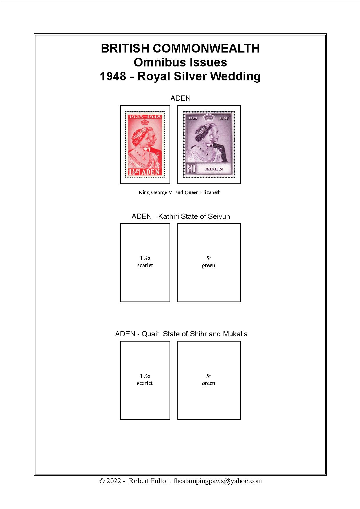 British Commonwealth Omnibus Issue Stamp Album