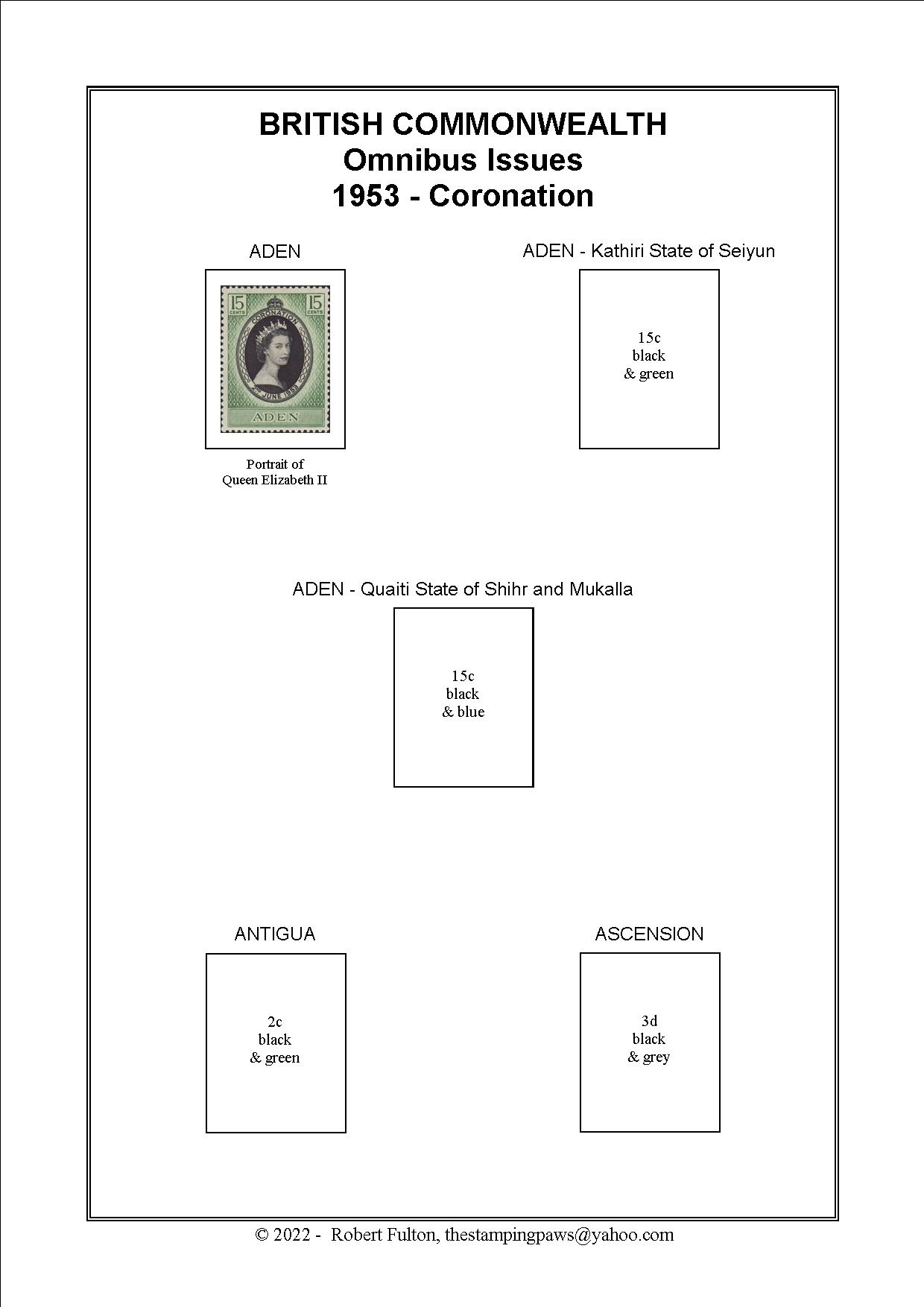 British Commonwealth Omnibus Issue Stamp Album