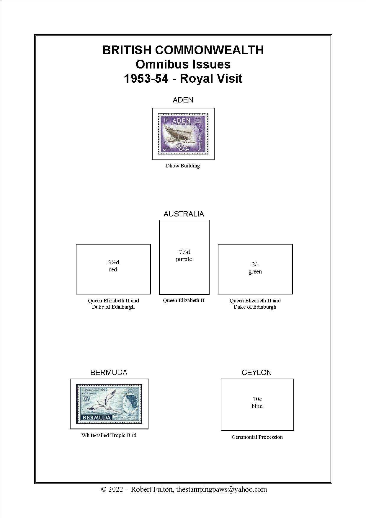 British Commonwealth Omnibus Issue Stamp Album
