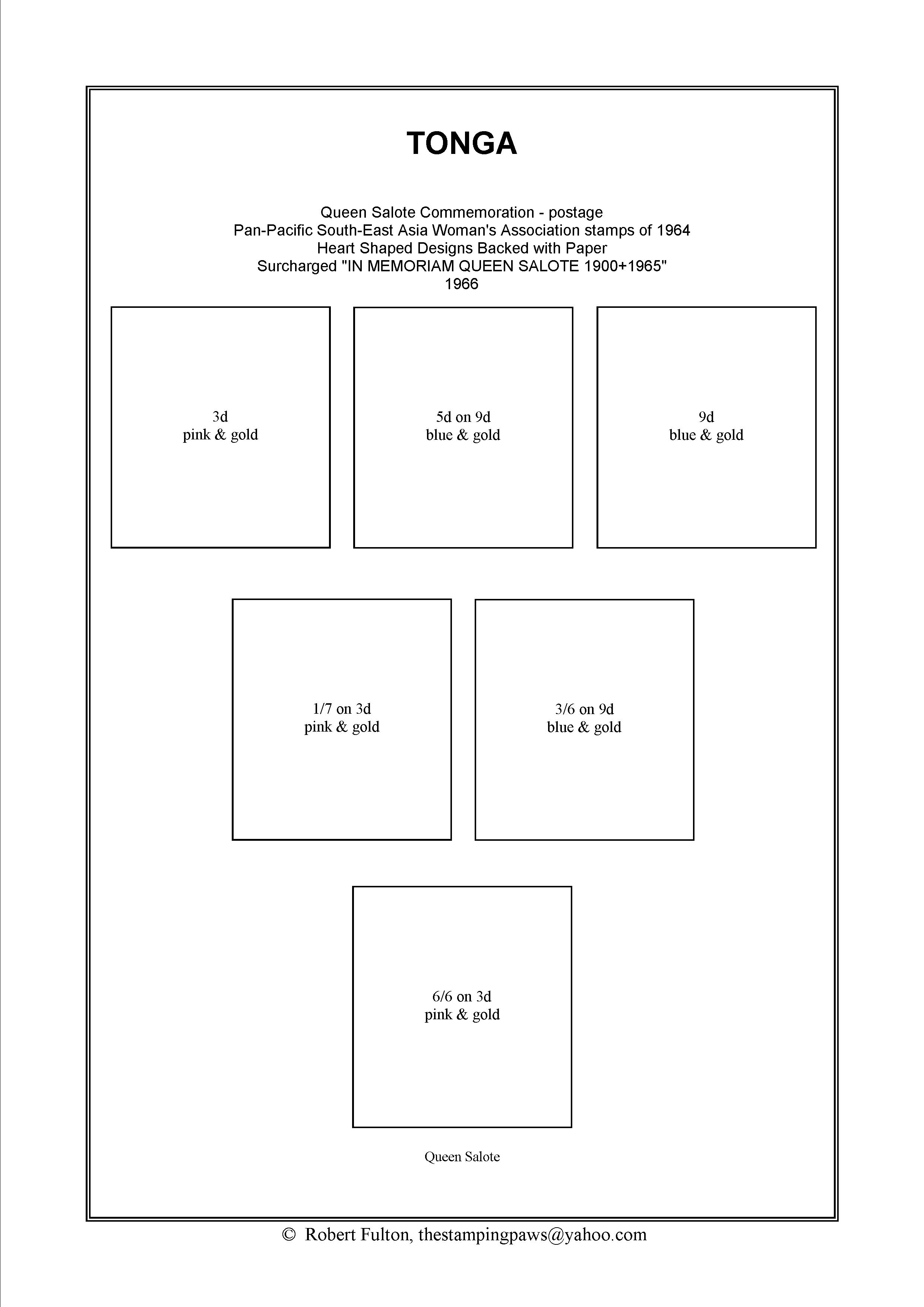 Tonga Stamp Album
