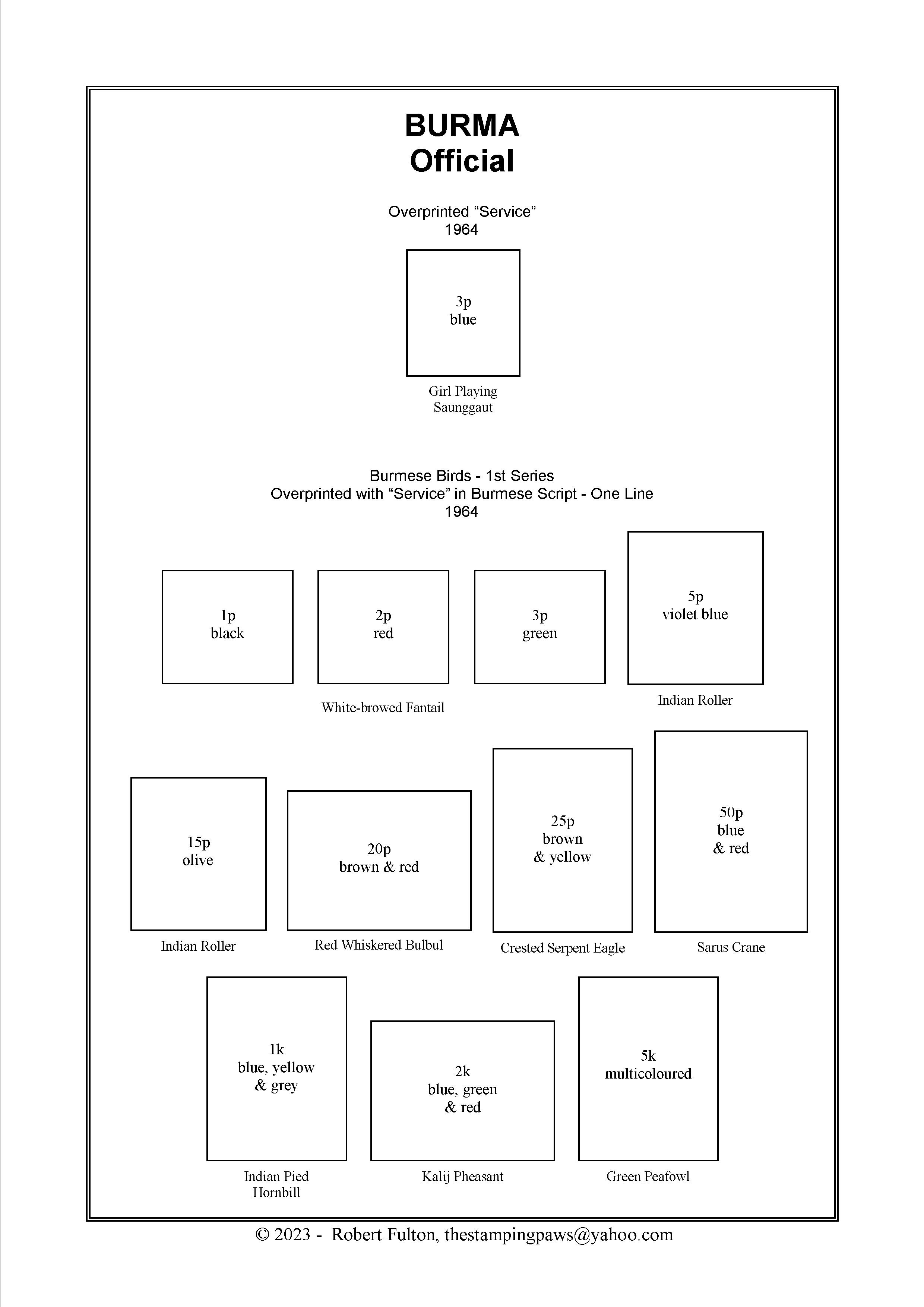 Burma Stamp Album