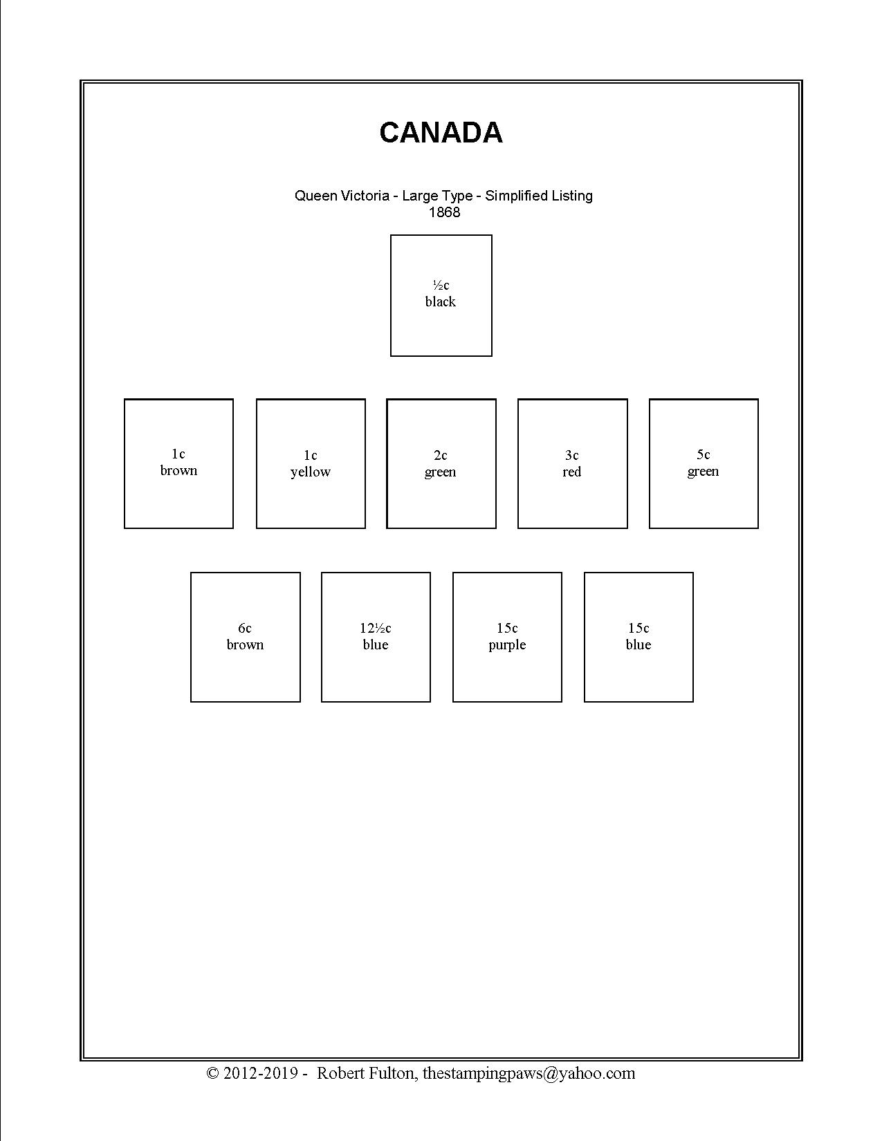 Canada Stamp Album