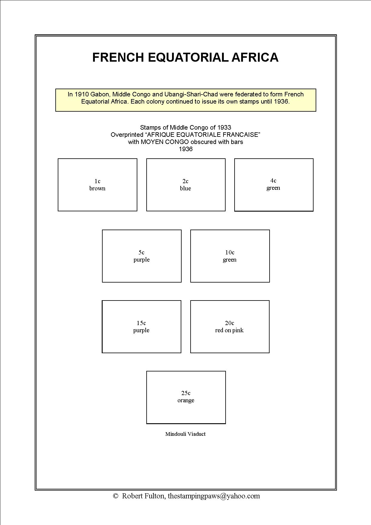 French Equatorial Africa Stamp Album