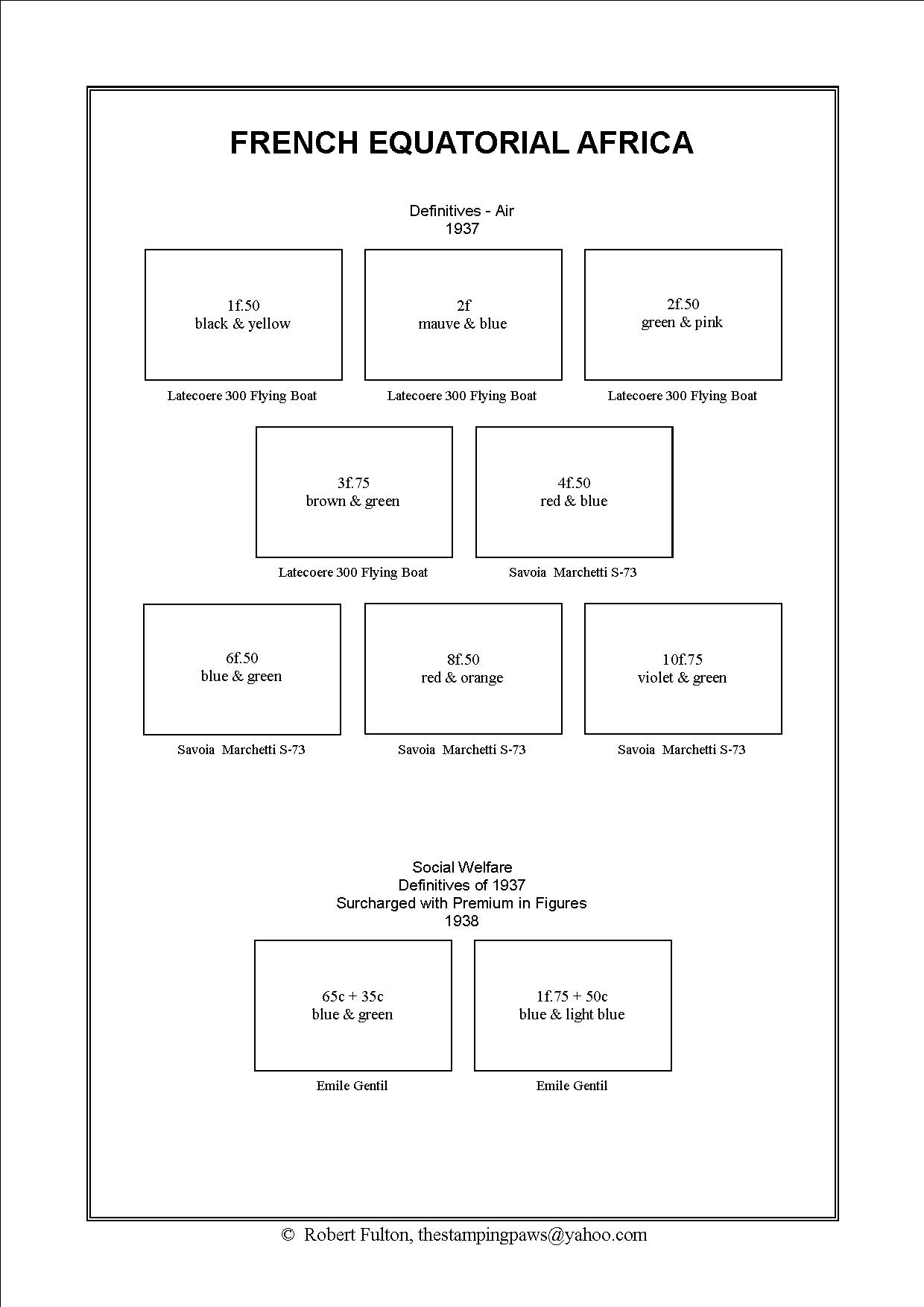 French Equatorial Africa Stamp Album