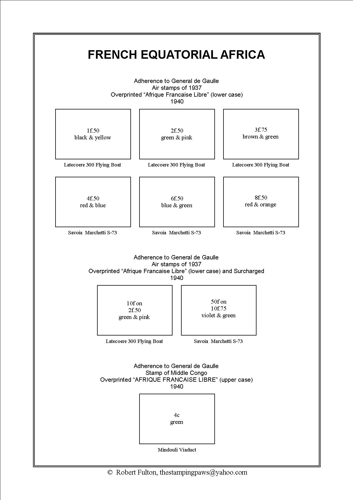 French Equatorial Africa Stamp Album