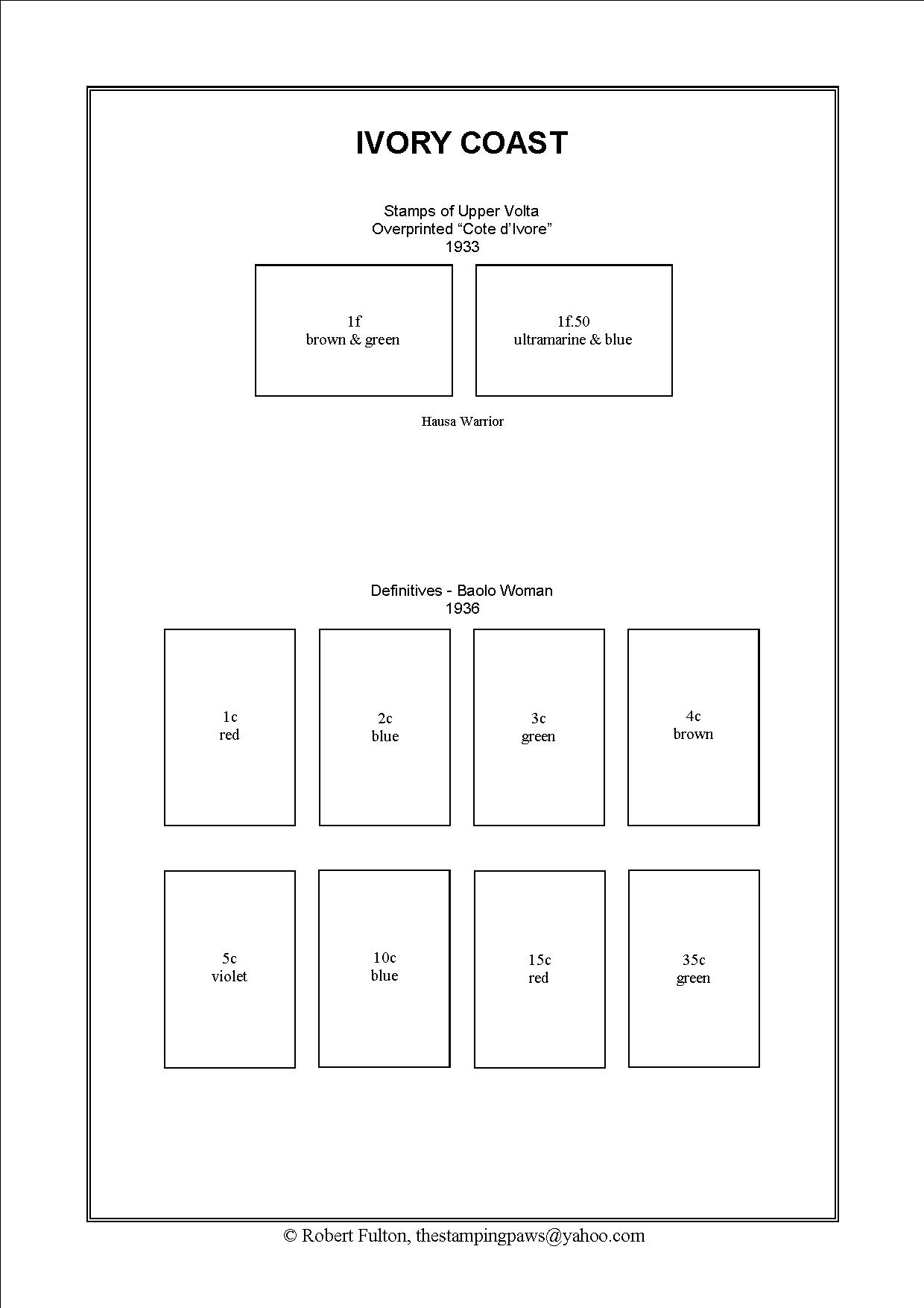 French West Africa Stamp Album