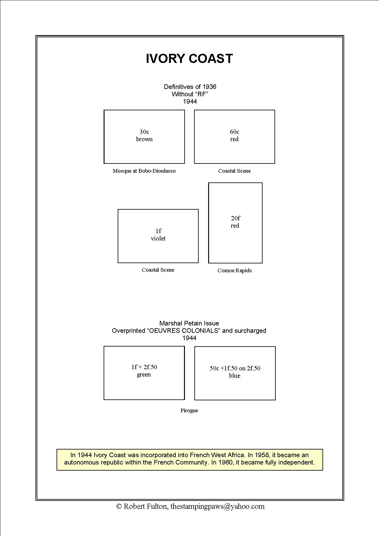 French West Africa Stamp Album