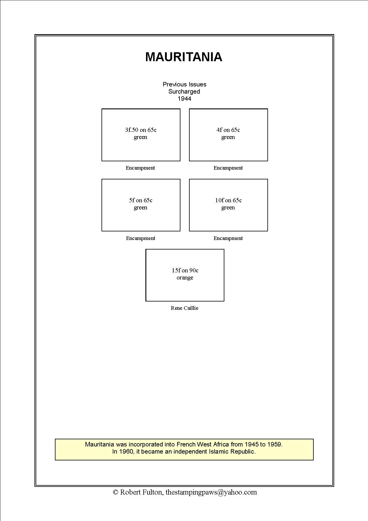 French West Africa Stamp Album
