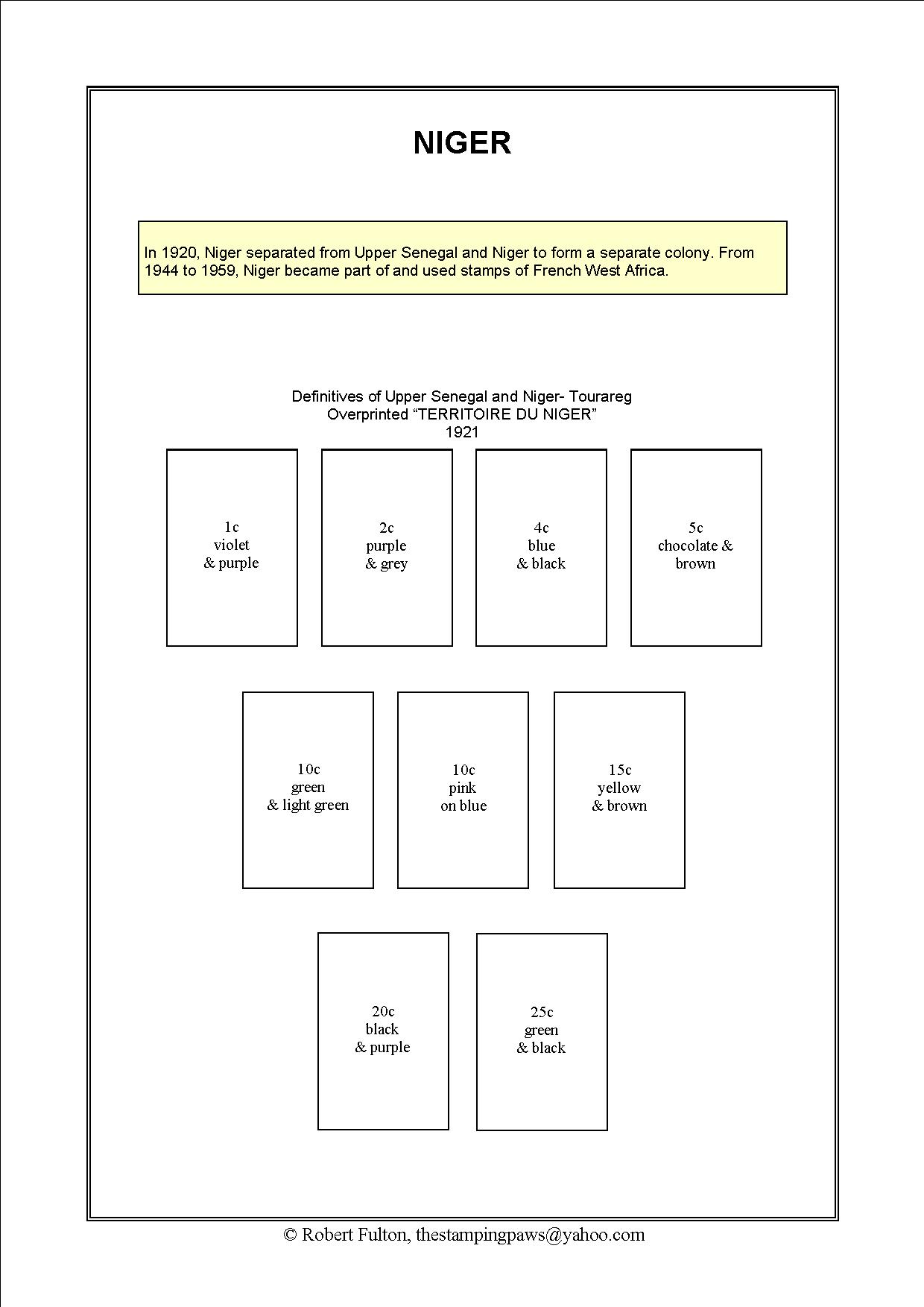 French West Africa Stamp Album