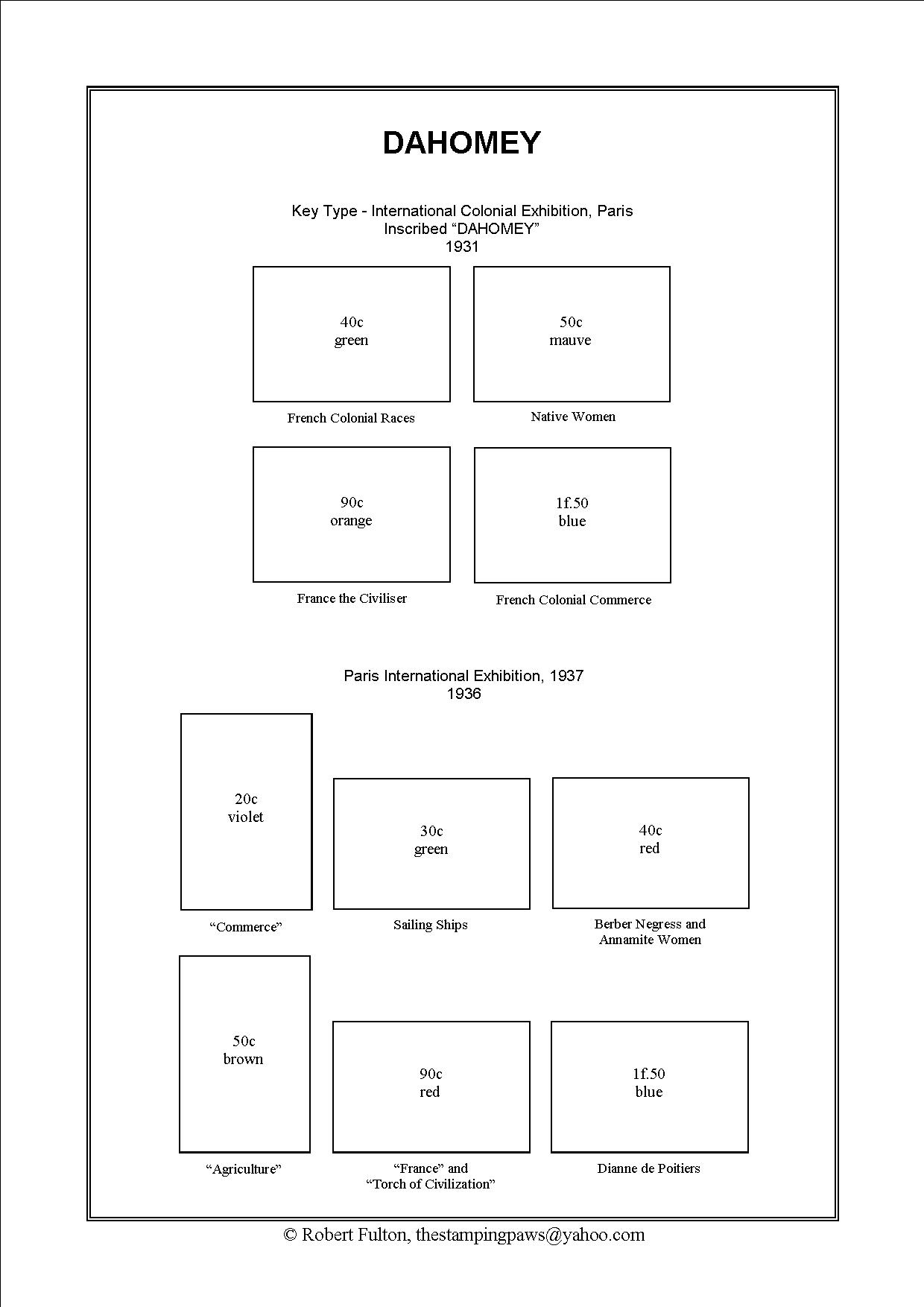 French West Africa Stamp Album