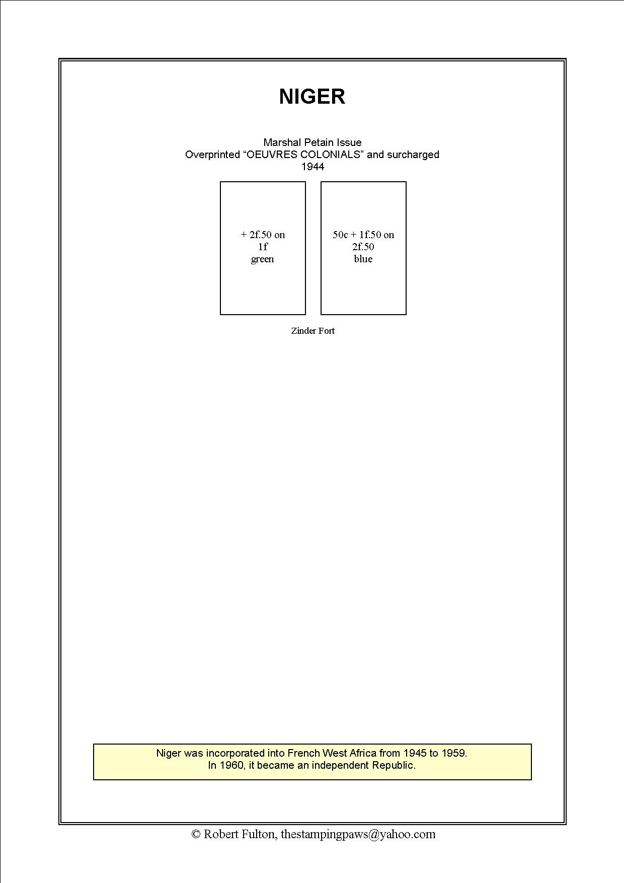 French West Africa Stamp Album