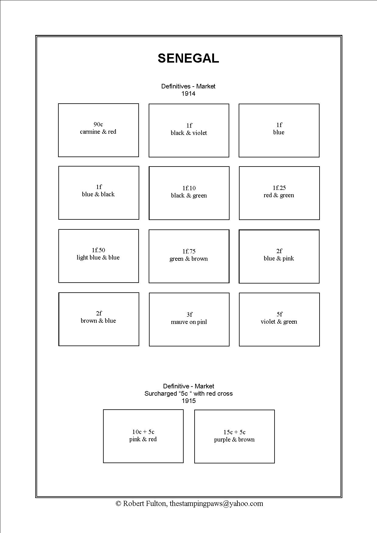 French West Africa Stamp Album