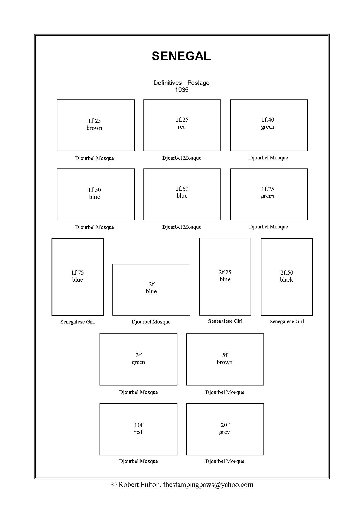 French West Africa Stamp Album