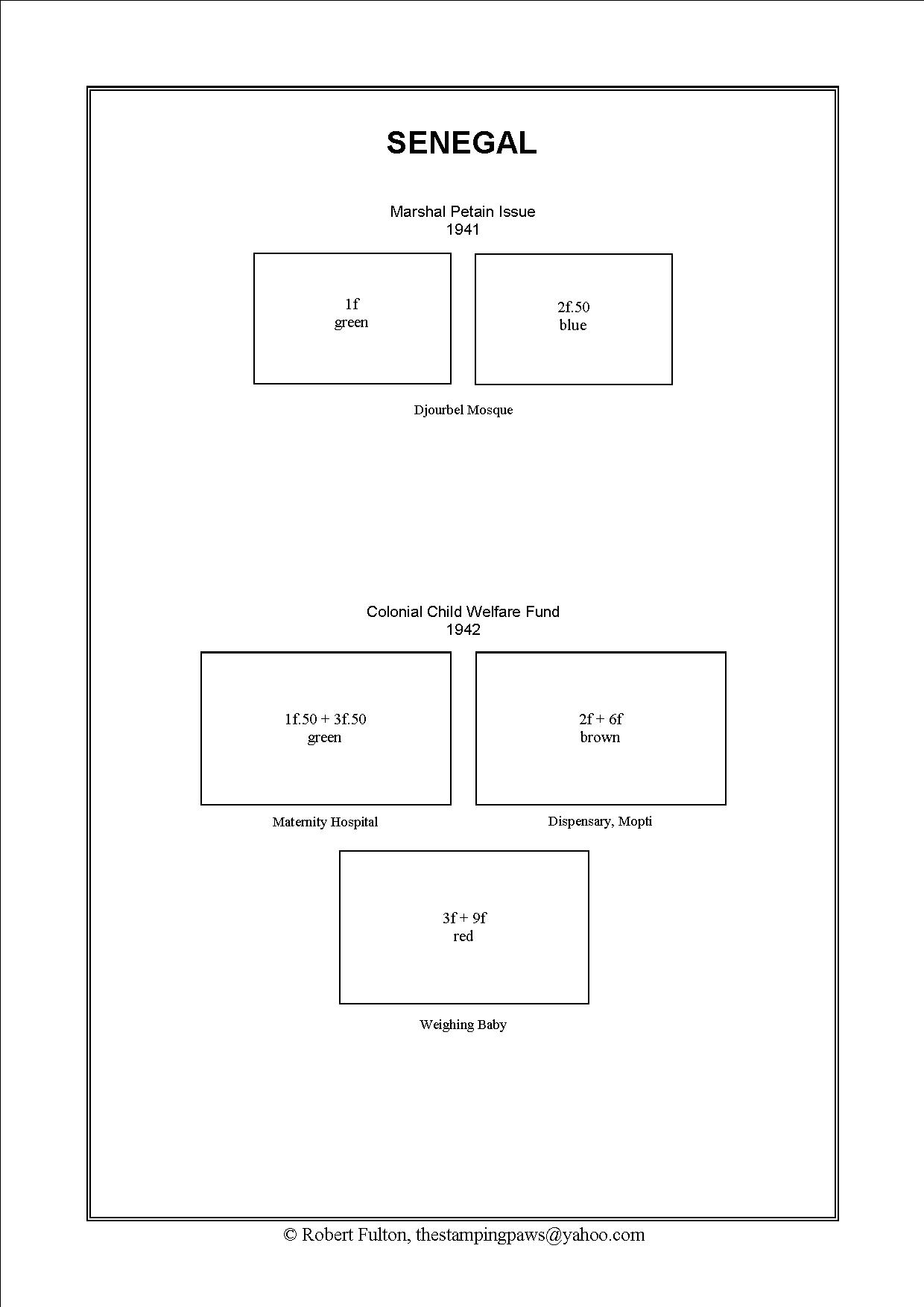 French West Africa Stamp Album