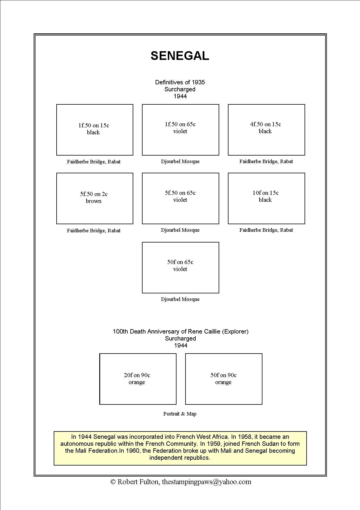 French West Africa Stamp Album