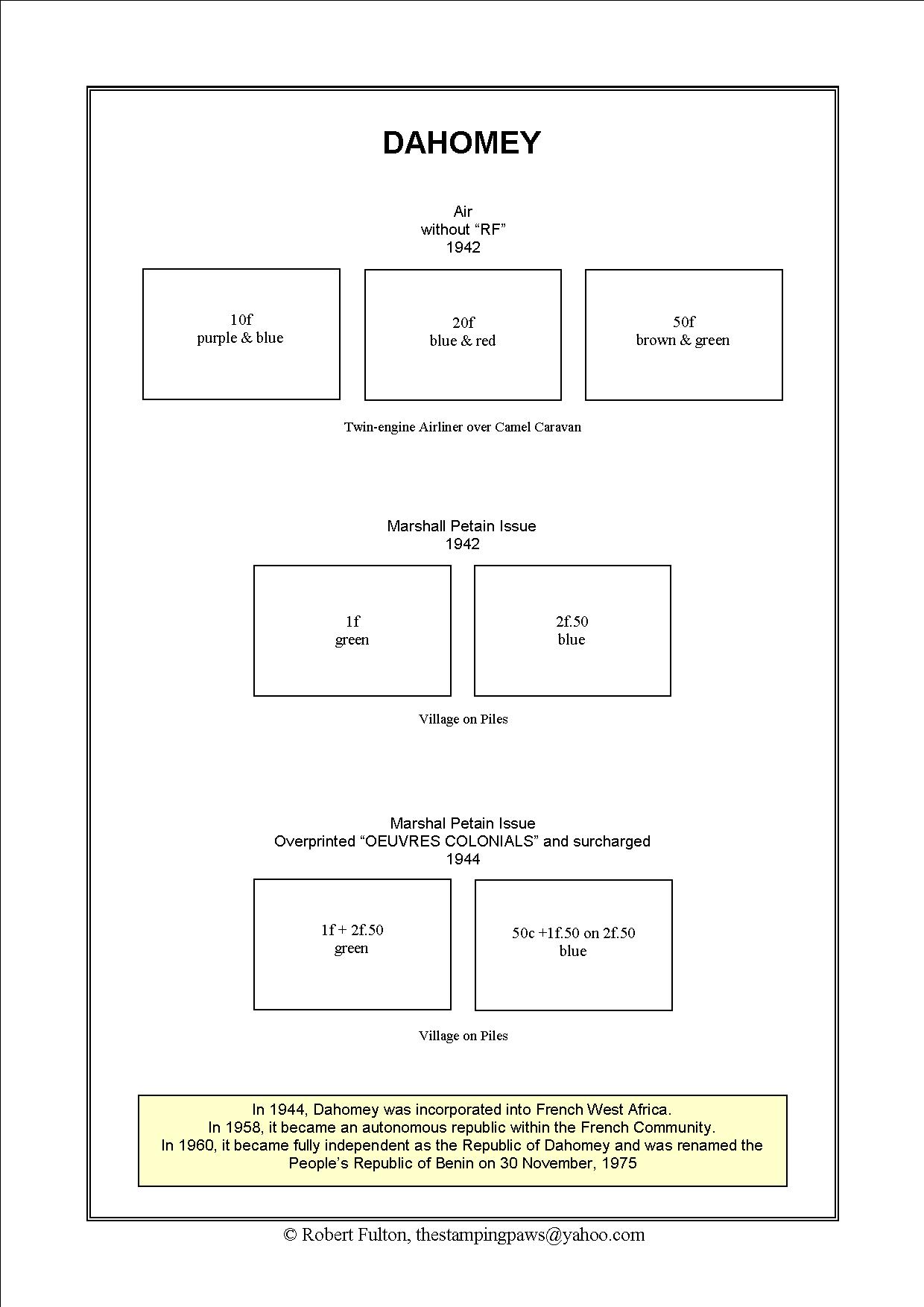French West Africa Stamp Album