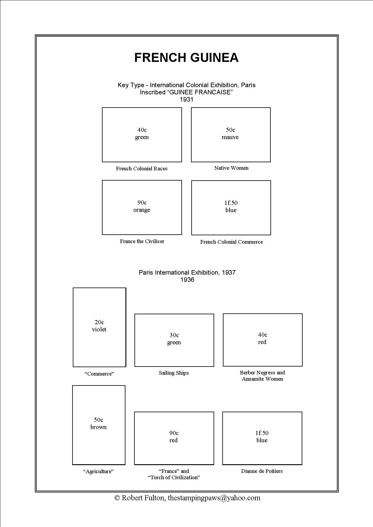 French West Africa Stamp Album