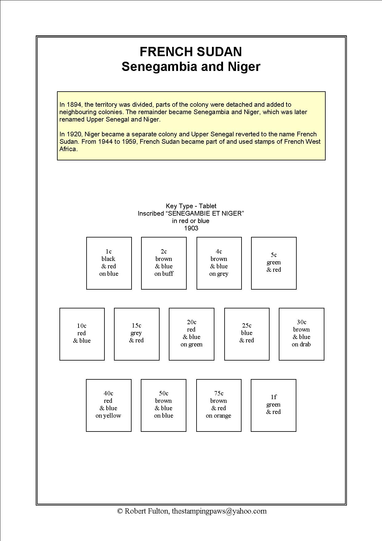 French West Africa Stamp Album