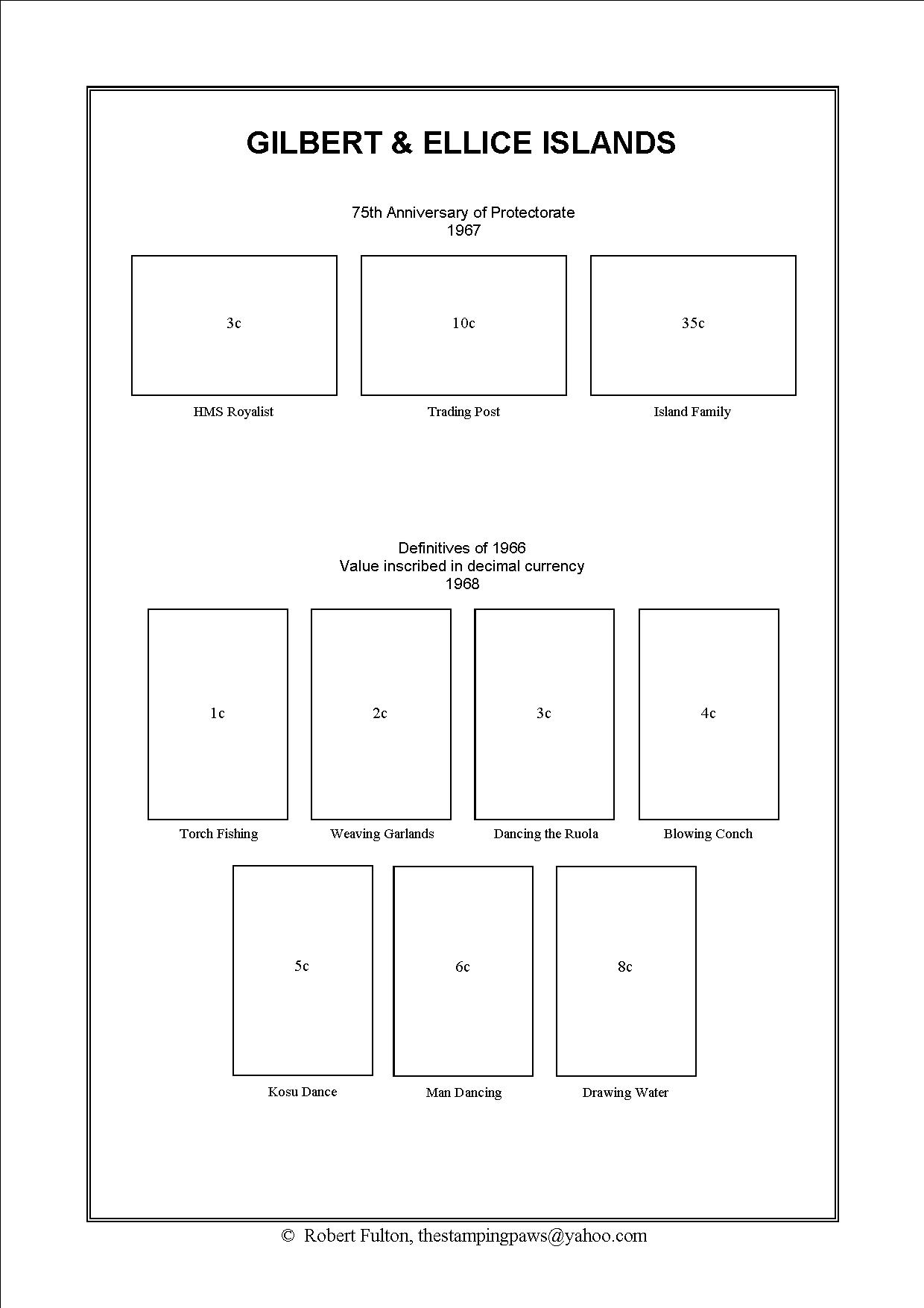 Gilbert & Ellice Islands Stamp Album