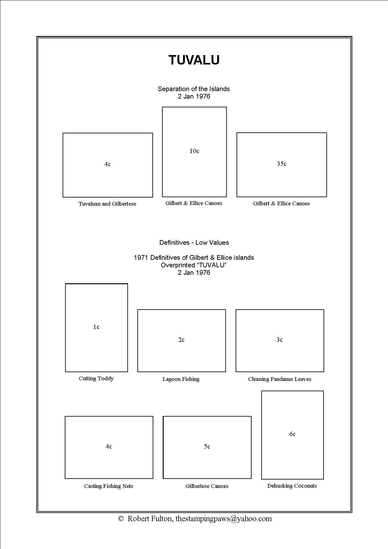 Gilbert & Ellice Islands Stamp Album