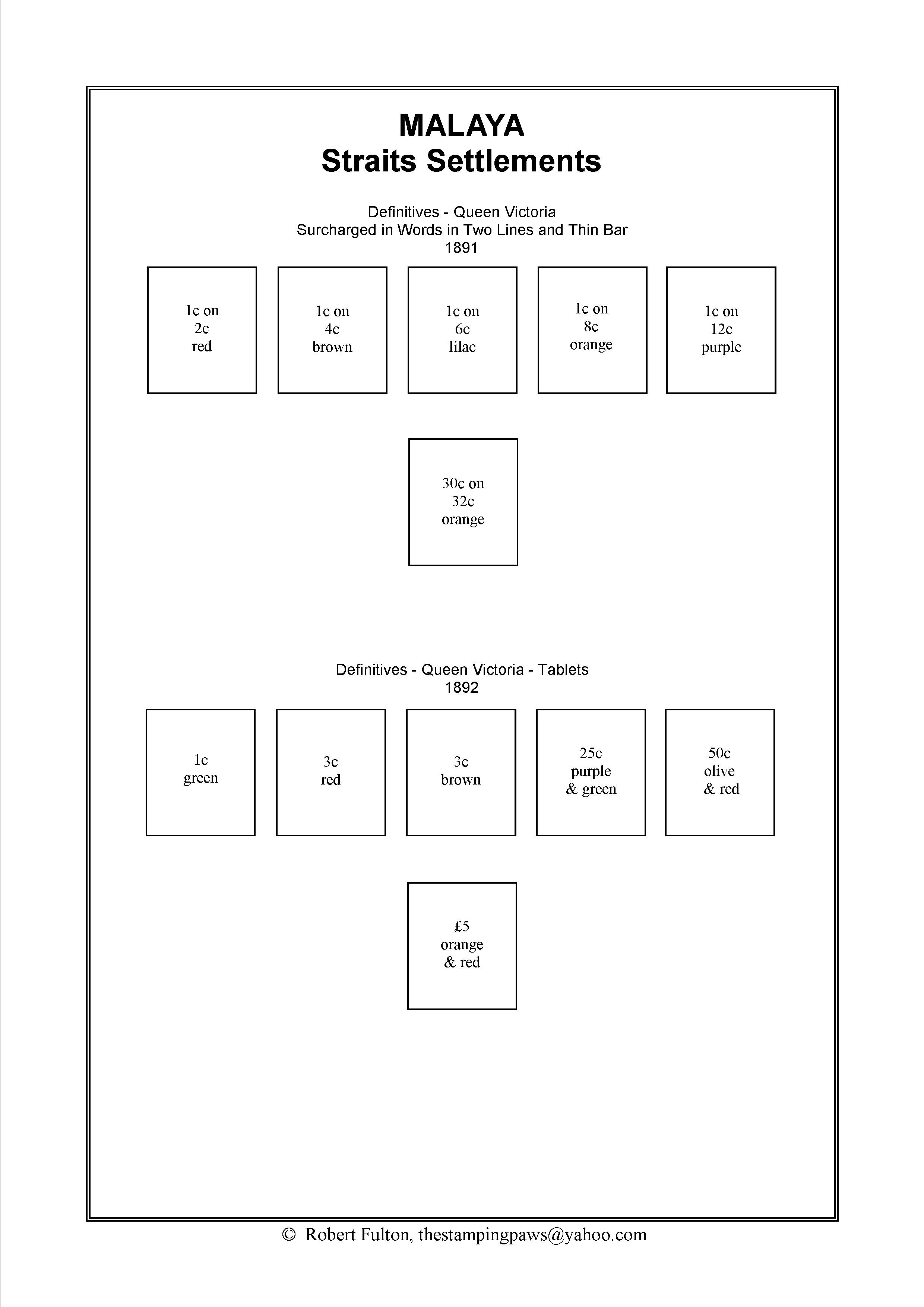 Malaya Stamp Album