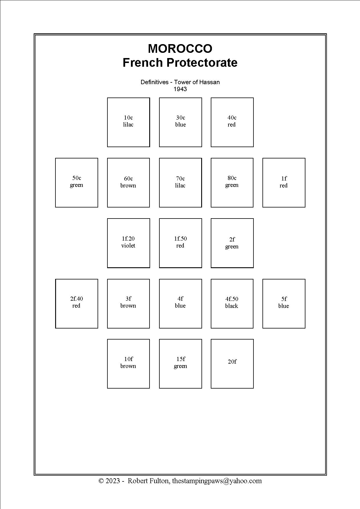 Morocco Stamp Album