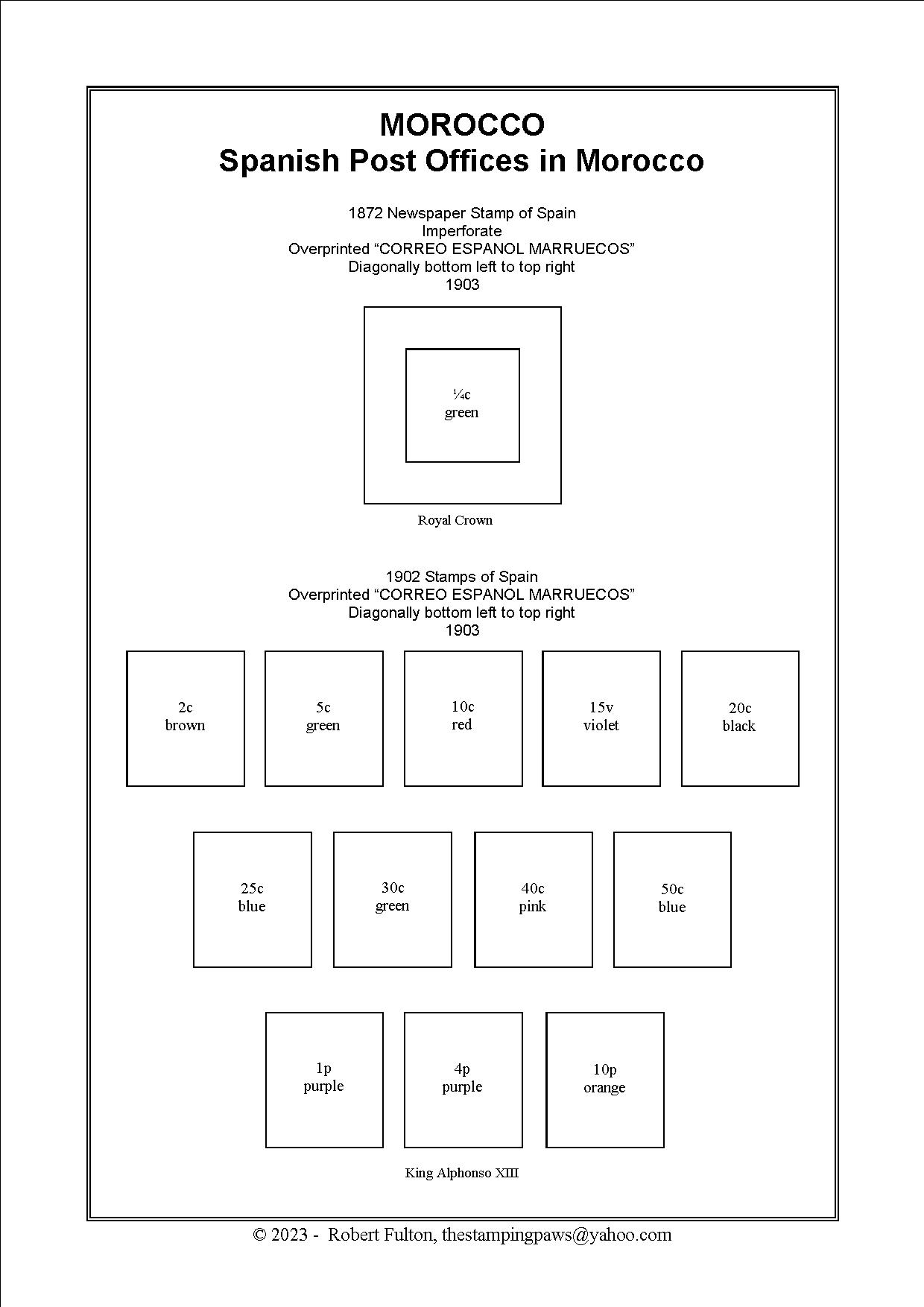Morocco Stamp Album