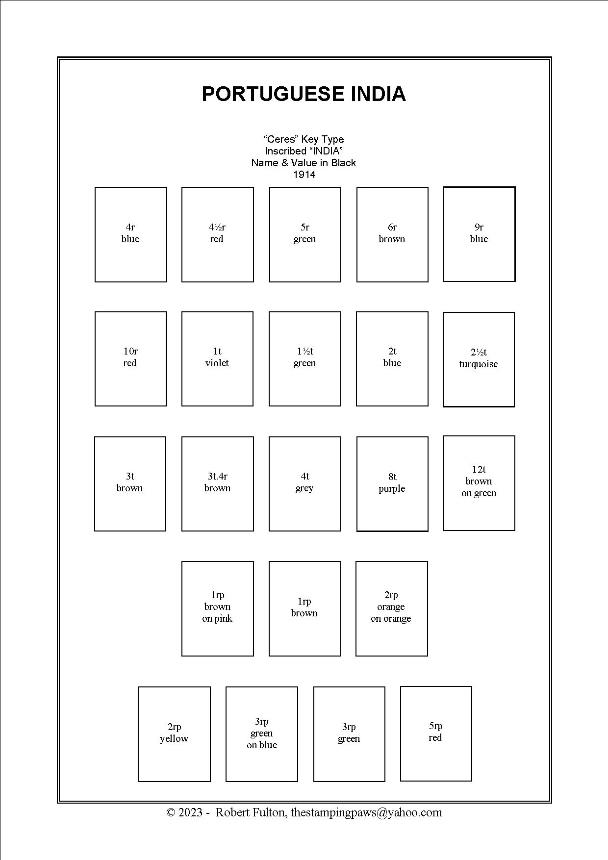 Portuguese India Stamp Album