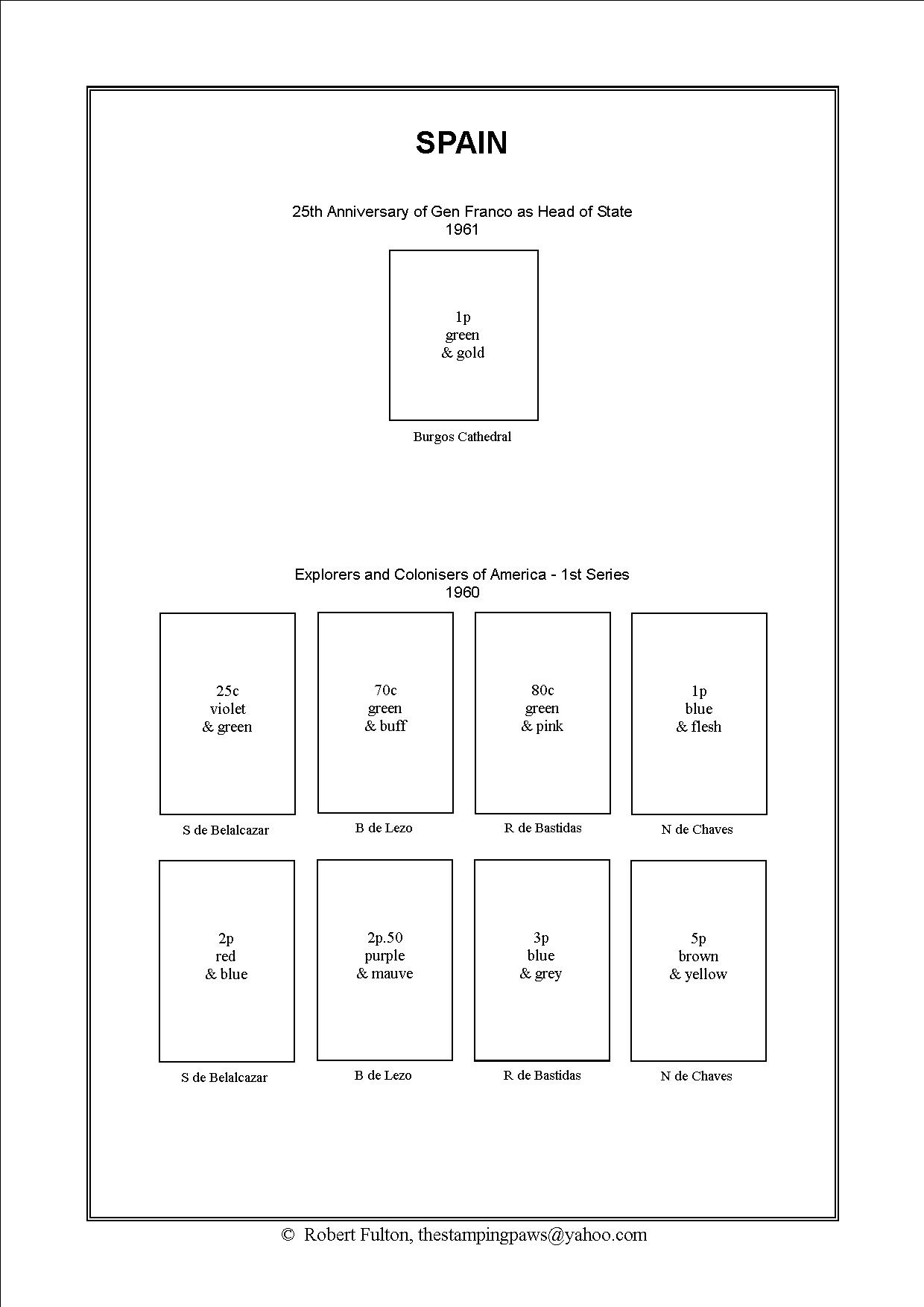 Spain Stamp Album