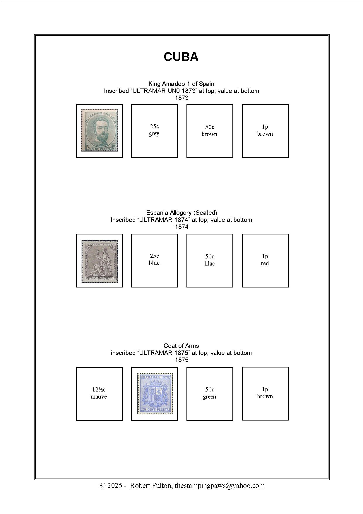 Spanish Colonies Stamp Album