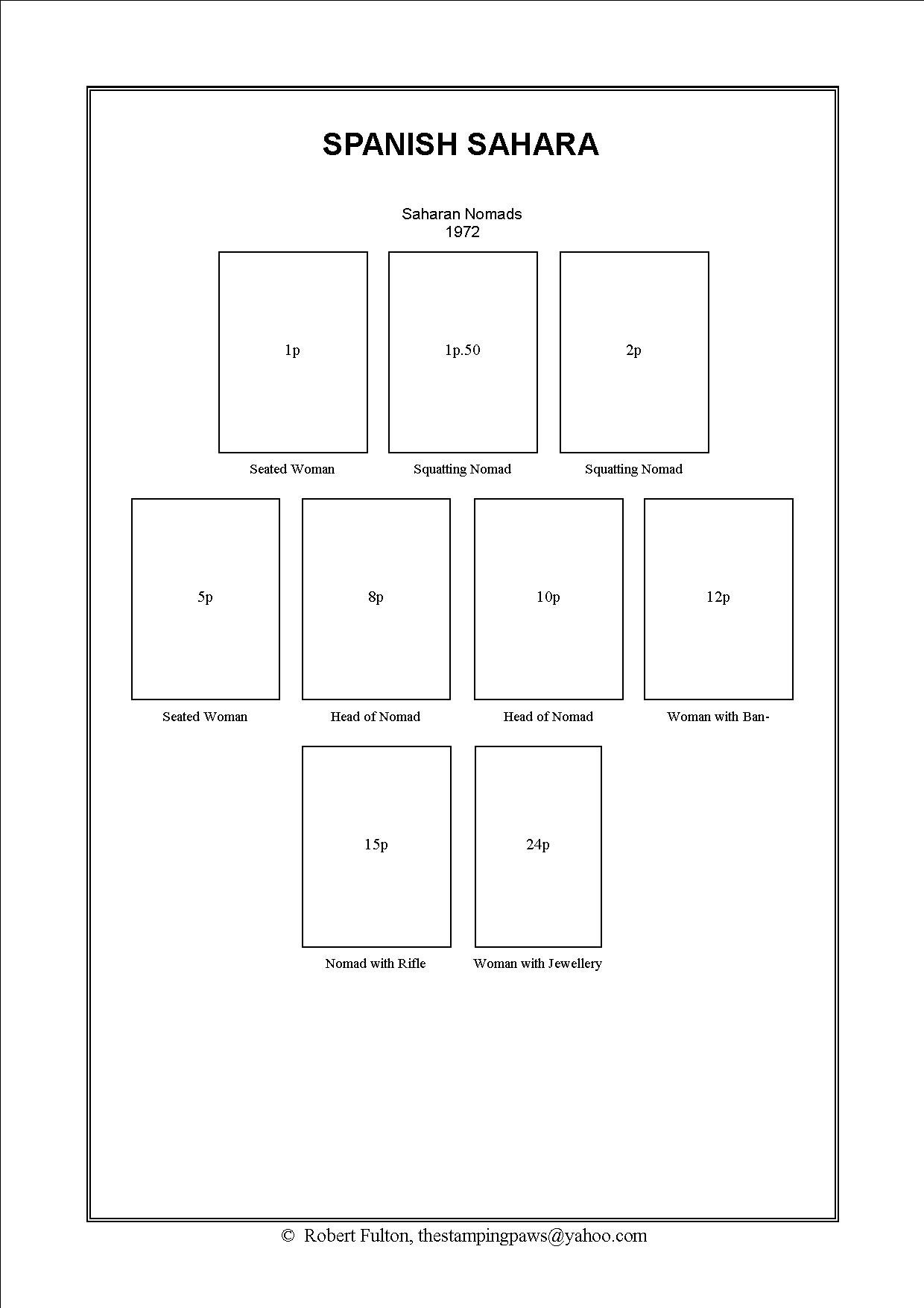 Spanish Sahara Stamp Album