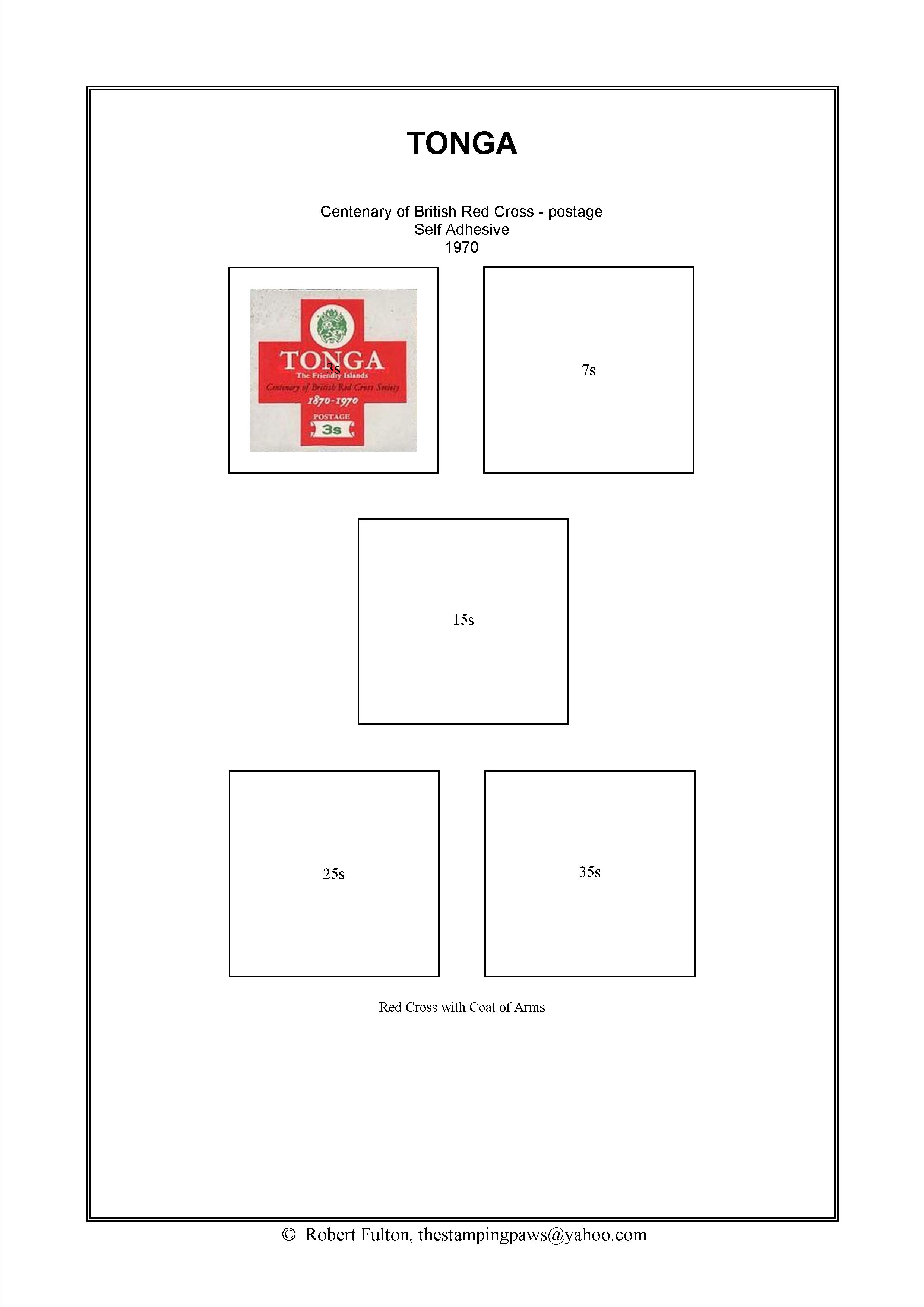 Tonga Stamp Album