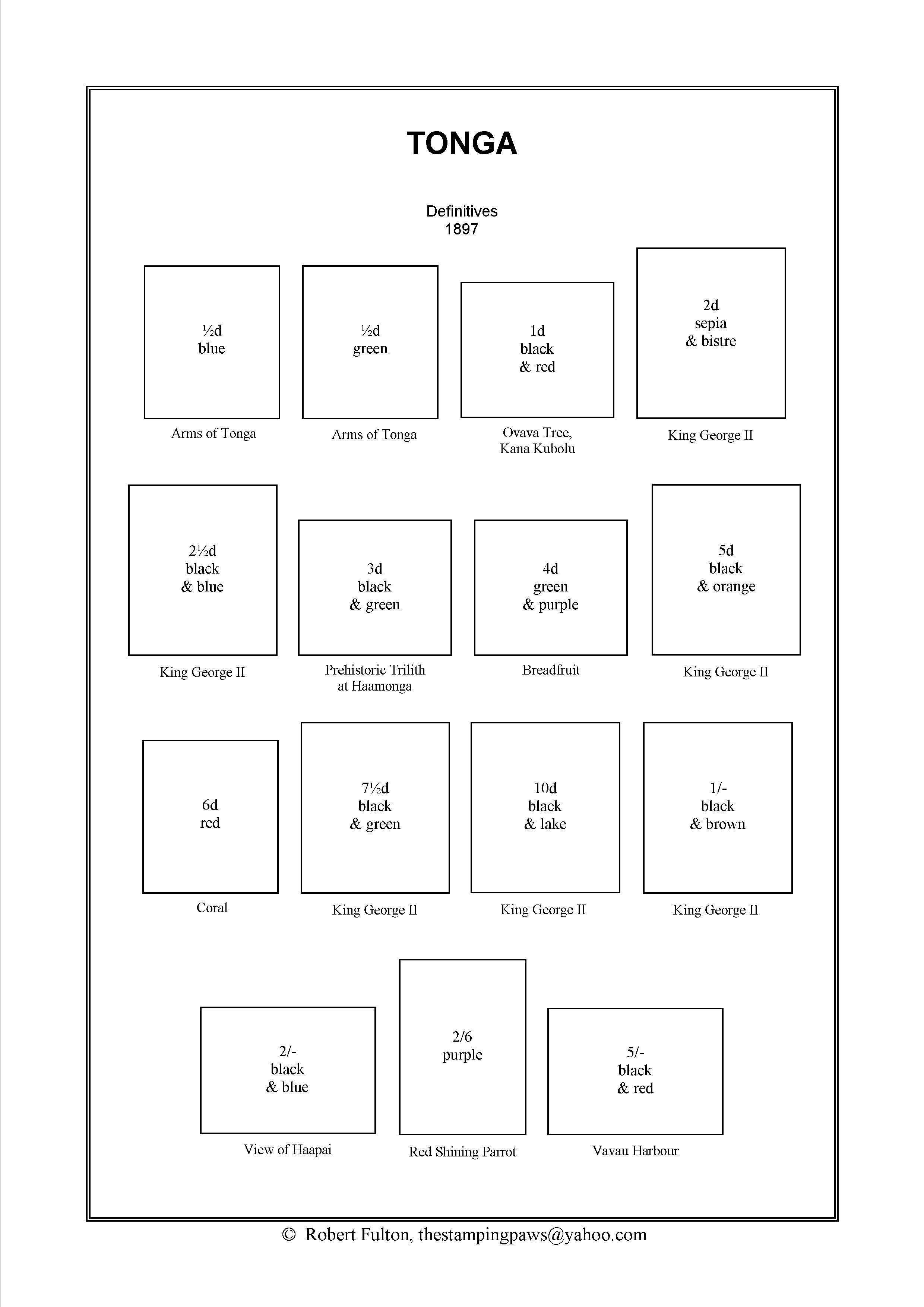 Tonga Stamp Album