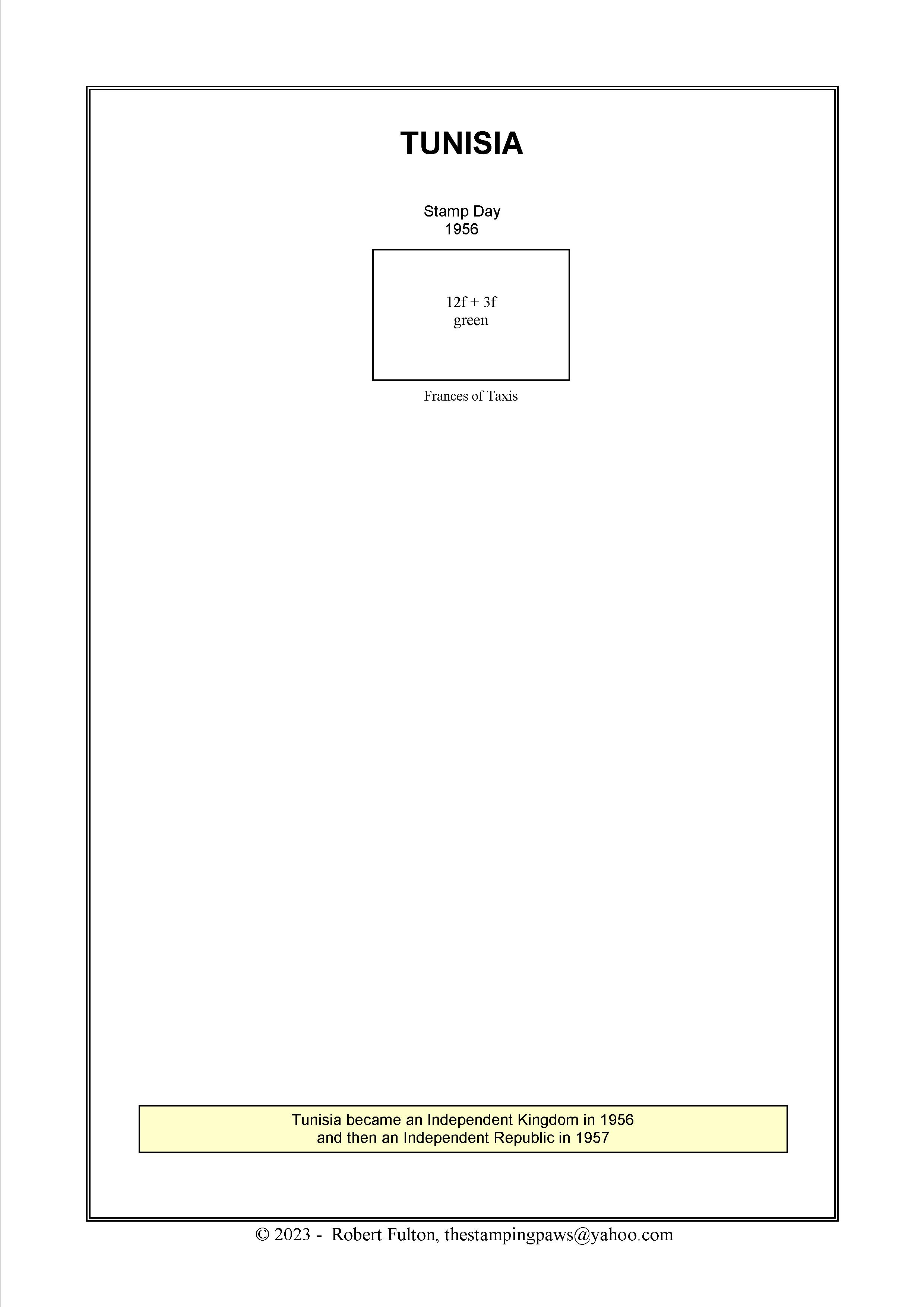 Tunisia Stamp Album