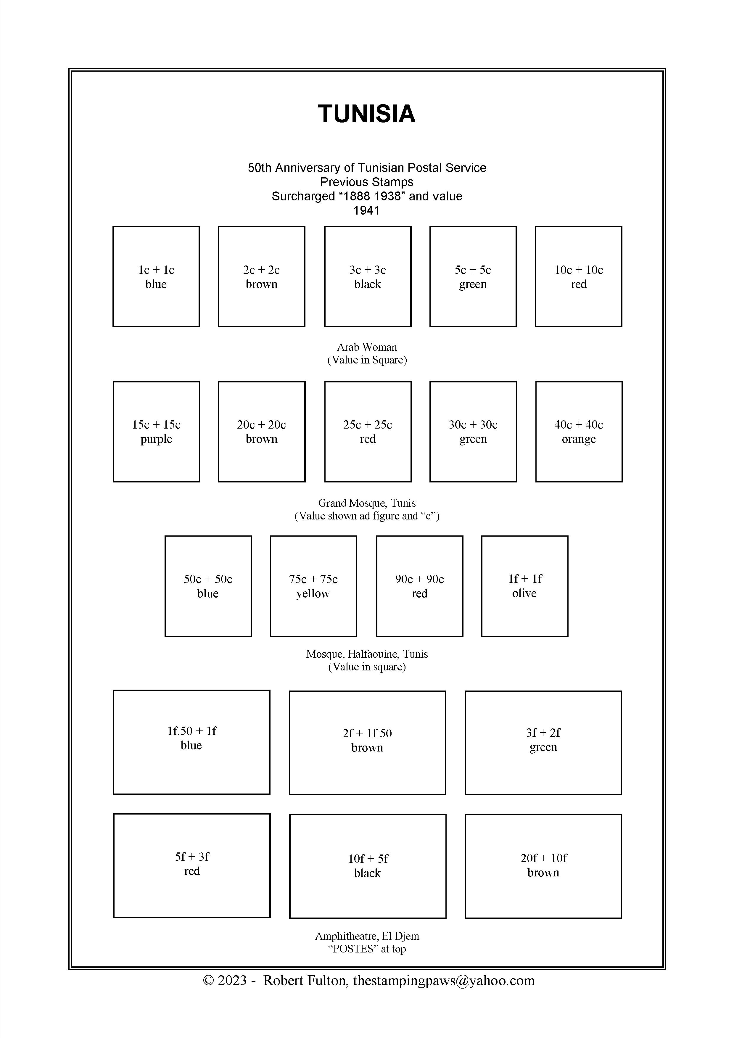 Tunisia Stamp Album