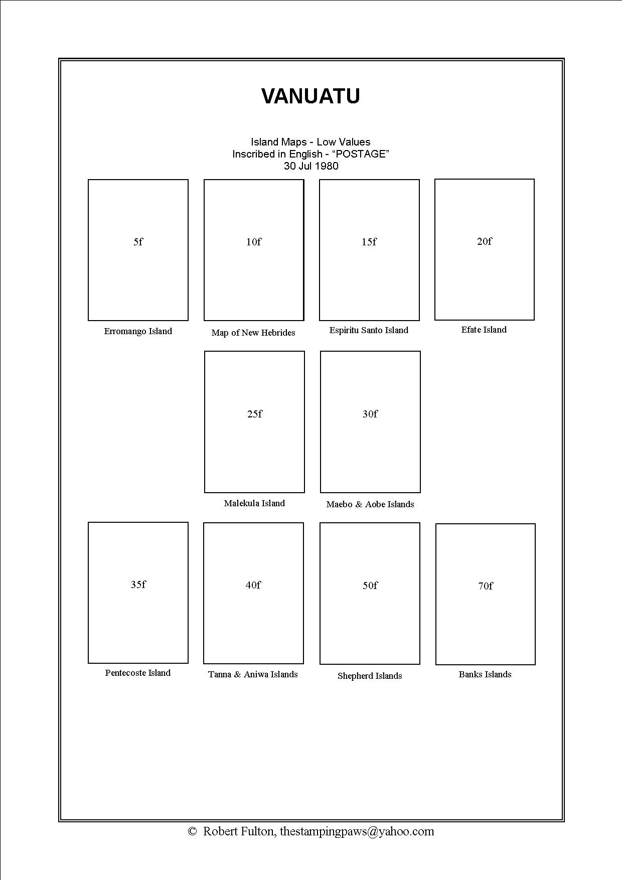 Vanuatu Stamp Album